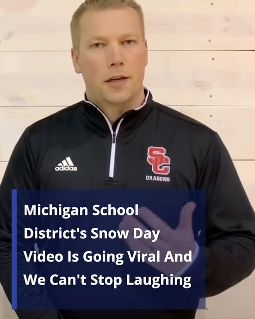 Hilarious Snow Day Announcement from Michigan School Wins Hearts Online