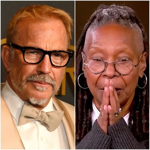 BREAKING NEWS: Kevin Costner Refuses to Share the Stage with Whoopi Goldberg at the Oscars, Sparking Major Controversy