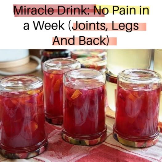 Miracle Drink: Relieves Joint, Leg & Back Pain in a Week!