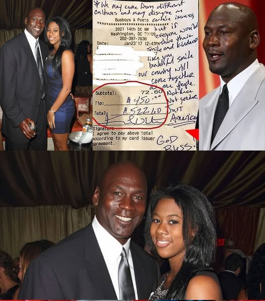 Black Waitress Serves Michael Jordan, Saw Note on Check, and Burst into Tears