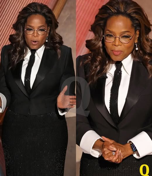 Oprah Winfrey Reinvents Tuxedo Chic with a Dazzling Skirt Twist on the Oscars 2025 Stage – A Bold Fashion Statement You Can’t Miss!