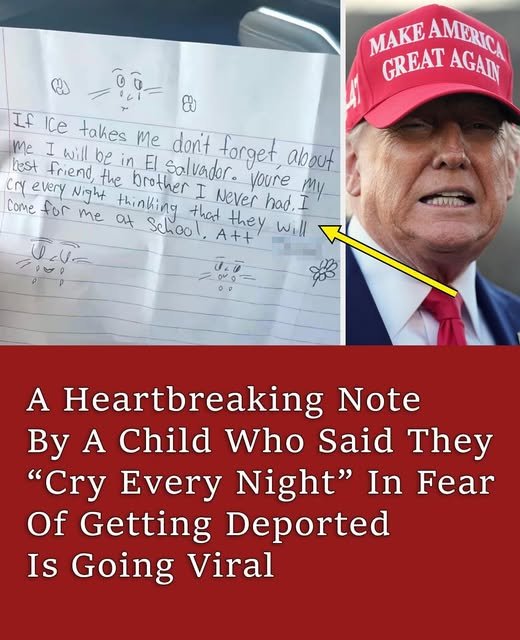 A Heartbreaking Note By A Child Who Said They “Cry Every Night” In Fear Of Getting Deported Is Going Viral